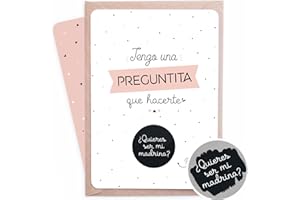 Manahia Tarjeta rascable - ¿Quieres ser mi Madrina? - para pedir futura Madrina - Anuncio de Bautizo - Regalo