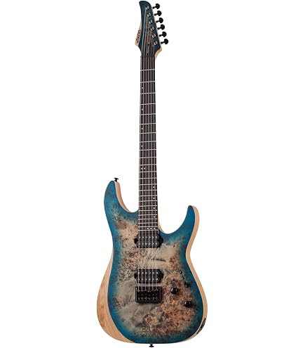 Schecter Damien-6 FR SBK Electric Guitar - Satin Black : Amazon.in