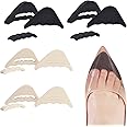 EACOZY Shoe Inserts For Women Men, Adjustable Toe Inserts For Shoes, 4 Pairs Toe Filler, Shoe Fitters, Black And Beige