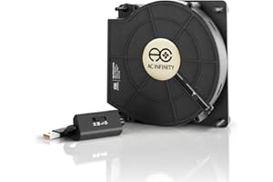 AC Infinity MULTIFAN S2, Quiet 120mm USB Blower Fan with Speed Control, UL-Certified for Receiver DVR Xbox Modem AV Cabinet Cooling