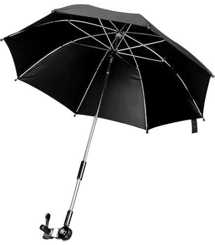 Support De Parapluie Pour Poussette, Réglable À 360 °, Support Extensible Pour Poussette, Landau, Chaise De Vélo (Noir