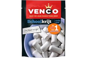 Venco Schoolkrijt 225g I Zoete Drop aus Holland I Weich-Süße Lakritz aus den Niederlanden I Holländische Anis Lakritz