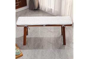 EN AyuL 2/3 Seater Bench Cushion Pads,Flannel Long Chair Seat Cushions Soft Bench Seat Cushion Pad for Garden Patio Home Indoor Outdoor (100x30cm,Light grey)