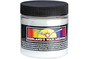 JACQUARD Dorland's Wax Medium for Oil Painting and Encaustic Art, Transparent Cold Wax Sealant for Mixed Media, Artist Grade Protective Varnish Finish, 4 fl oz 113g