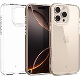 Spigen Caseology iPhone 16 Pro Max ile Uyumlu Kılıf Skyfall Sararmaya Dayanıklı Şeffaf Kapak - ACS08059 (Spigen TR Garantili)
