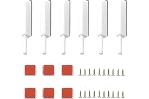 COZERI 6 Stück Drucktüröffner Push to Open Türöffner, Softclose Nachrüsten Türdämpfer für Schranktüren, Magnetische Schranktür Dämpfer mit Schrauben und Klebepads, Für Schränke und Türen