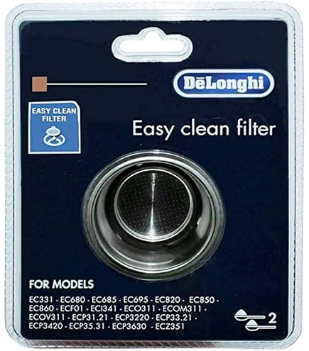 DELONGHI FILTRO COPPETTA Due 2 Tazze per Macchina da Caffè EC190