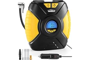 WindGallop Digital Tyre Inflator Air Compressor Car Tyre Pump 300L/min Preset Auto Shutoff Electric Sup Paddle Board Pump 12v DC USB Air Pump for Various Inflatables