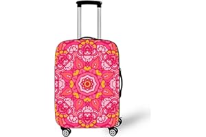 Morbuy Élastique Housse de Valise Luggage Cover pour Voyage Luggage Trolley Case Cover Protector, Housse Bagage Voyager Protection Couverture Lavable (Bohême 1,M(22-24 Pouce))