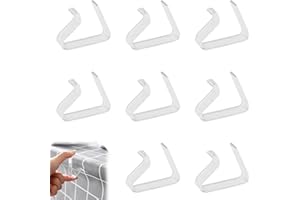 FUOXUL 8pcs Plastic Table Cloth Clip Clear Table Cloth Clips for Outside Table Firm Fixation Sturdy and Home Garden Wedding Picnic Parties Fits up to 3cm Thick Tables
