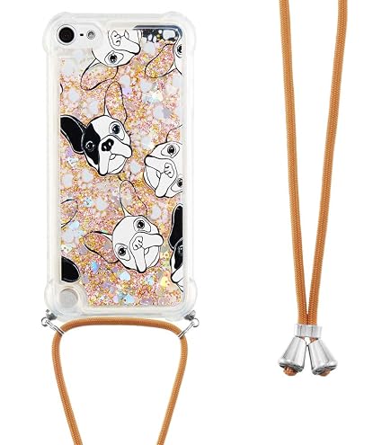 Handyhülle Mit Kette Für IPhone SE 2020 / 8 / 7 - Glitzer Quicksand Design, Mit Umhängeband