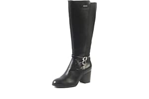 GABYLOU - Modele Marta - Bottes à talon confort mollets larges Femmes 2 XL - 2 Semelles dont 1 Amovible - Talon Bloc, 7 CM - Fermeture Zipper YKK - Style Automnal Hivernal pour mollets larges