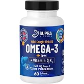 Supra Protein Epax Omega-3 Balık Yağı 2000 mg Balık Yağı + Vitamin D3 & K2, 60 Kaps&uuml;l