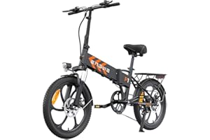 ENGWE P1 Bicicleta Eléctrica Plegable - Motor de 250W, Batería de 36V 13Ah, Autonomía de 35-80km - La Nueva Elección de Movilidad Portátil y de Alto Rendimiento
