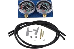 H HILABEE Carburettor Synchronous Tester Vacuum Gauge for 2 Cylinder Engines Pack of 2