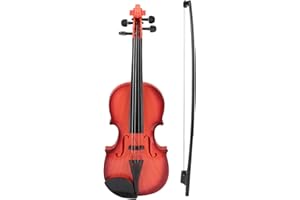ITONASH Violín de Práctica Musical de Violín Simulado, Instrumento Musical de Cuerda Ajustable para Principiantes para Principiantes Kit de Violín Instrumento Musical Mano de Obra