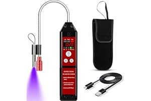 THERM LA MODE ThermElc WJL-6000 PRO REFRIGERANT Detector de fugas de refrigerante, Detector de fugas de halógeno HVAC,Detector de Fugas de Gas,Comprobador de gas portátil con alarma de pantalla LED R134a R410a R22a