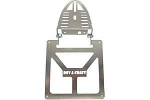 GENERICO Portatarga per KTM TM Husqvarna 125 300 450 Pieghevole Universale Adattaible Moto Enduro Motard