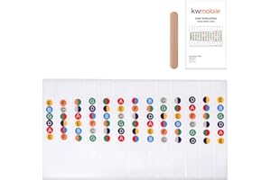 kwmobile Autocollant Guitare - Sticker Guitare pour Débutant - Apprentissage des Notes pour Enfants et Adultes - Guitare Électrique Acoustique
