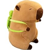 Atsmoce 25 cm Capybara Pel&uuml;ş Hayvan, Capybara Pel&uuml;ş, Kaplumbağa Sırt &Ccedil;antası ile Pel&uuml;ş Hayvan, &Ccedil;ocuklar i&ccedil;in Hediye