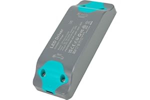 DUSKTEC Transformator LED 220 V, 12 V, 30 W, transformator LED 12 V, kompaktowy zasilacz LED 2,5 A, konwerter 220 V AC na 12 V DC, sterownik niskiego napięcia LED o stałym napięciu do taśmy LED