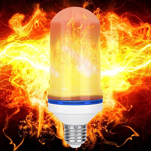 LED Flame Effect Light Bulb, E26 Led Flicker Flame lights Fire Lamp, Emulation Atmosphere Decorative Lamps for Christmas, Home, Garden, Party, Bar, Wedding, Festival Decoration