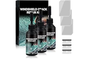 GENERIC Windshield Crack Repair Kit, Glass Crack Repair Kit,Pare Brise,Reparation Pare Brise,Colle a Pare Brise, Car Windshield Crack Repair Fluid for Automotive Windshield Tool (3pc)