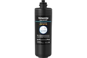 Vattendroppe RF10 vattenfilter ersättning för vattendroppe 10UA/10UB/10UB-B | Minskar PFAS, PFOA/PFOS, bly, klor, dålig smak och lukt, vattenfilter under diskbänken, NSF/ANSI 42 certifierad, 1 år, 1-pack