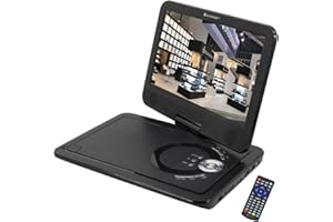 Soundmaster PDB1910SW Lecteur DVD Portable Lecteur DVD Portable Convertible 25,6 cm (10.1") 1024 x 600 Pixels Noir