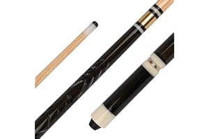 ‎STRADIVARI Stradivari Billard-Queue Deluxe Sport Master | Exakt ausbalanciert | 2-teilig | Schwarz | Zerlegbar | Mit Messing-Gewinde | Rutschfester Halt | Handlich