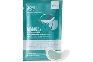 skyn ICELAND Patchs Yeux Microneedle | Technologie Micro-aiguilles, Acide Hyaluronique et Peptides I 1 paire