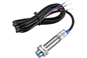 Heschen Interruptor de sensor de proximidad inductivo, LJ12A3-2-Z/BY, Detector 2mm, 10-30VDC 200mA, PNP normalmente abierto (NO), 3 cables (1)