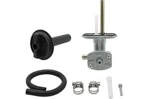 Mabutingti Grifo de combustible y conjunto de palanca para Yama-ha Kodiak 400 2000-2006 Kodiak 450 2003-2006 Grizzly 400 2007-2008 Grizzly 450 2007-2014 Petcock Gasolina Tanque Válvula Interruptor