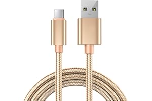 MAS CARNEY Kabel USB-C, 1 m, nylonowy, do szybkiego ładowania, do Samsunga S8, S9, MacBooka, Google Pixel, Nexusa 5X, 6P, tabletów, Nintendo Switch, Huawei P9, OnePlus 2, MI 8 itp.