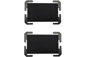 RALSPEC 2 x MOLLE Hook and Loop Display Name ID Panel 8cm x 5cm Rigid Board for Tactical Morale Patches Badges Backpacks Vests Bags Patch Black