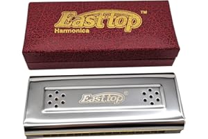 YUEKO Selected Reeds Mundharmonika, 10 Löcher, 16 Löcher, 24 Löcher, doppelseitige Mundharmonika, fortgeschrittene C/G-Ton, polyphonische Mundharmonika für Anfänger, Erwachsene, Studenten (16 Hole)