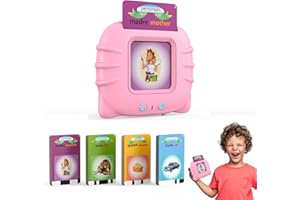 Bambebe Tarjetas Flash Parlantes, Juegos Educativos Niños 2-6 Años, Juguetes niños 1 2 3 4 5 6 años, Montessori Juguetes de Aprendizaje 255 Hojas 510 Español Palabras, Preescolar Juguete Interactivo