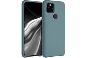 kwmobile Carcasa Compatible con Google Pixel 5 Funda - Case TPU y Silicona antigolpes - Apto Carga inalámbrica - Noche ártica