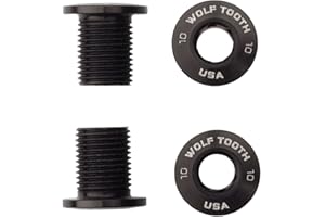 Wolf Tooth Components Set of 4 Chainring Bolts for M8 Threaded chainrings (10 mm Long)