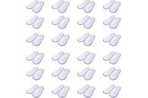 HEALLILY 24 Paia di Pantofole Usa E Getta Addensate Pantofole Antiscivolo per Ospiti Traspiranti Sandali da per Il Ristorante Dell'hotel