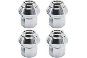 JUUDDENPARTS 4Pcs Alloy Wheel Nuts Set, Wheel Lug Nuts Replacement for Ford Fiesta Focus C-Max Fusion Mondeo Transit Connect Kuga KA Escort Replacement for Volvo S40 V50 V40 C30 C70