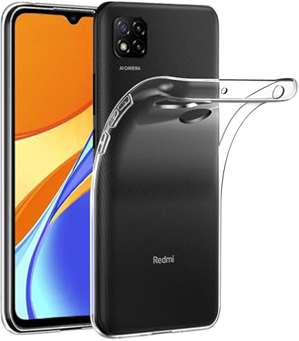 COPHONE® Coque Compatible Xiaomi Redmi 9C Coque Fibre De Carbone Noir