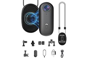 SUEIRN Suerin WIFI Body Camera 1080P, Mini Body Cameras with Audio And Video, Pov Camera with APP Cotrol, Wearable Worn Body Cam with Waterproof Clip for Sports, Bike,Travel(64GB)