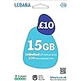100% anonymous Lebara UK Sim, 3G/4G, activated from Italy, can be activated in Italy, to be activated, UK consumer contract, simple and intuitive activation.