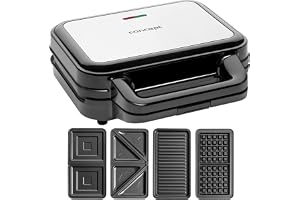 CONCEPT hushållsapparater smörgåsgrill med utbytbara plattor 4 i 1 SV3070, 900 W