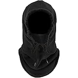 MIVAIUN Balaclava Chapeau, Cagoule de Moto Cyclisme Vélo, Taille Unique, Noir Skimask Homme Femme, Confortable, Respirant et 
