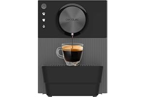 Cecotec Machine à Café Superautomatique Compacte Cremmaet Cube. 1350W, Système de Pressage 10g, Système de Pré-Infusion, 19 Bars, Système Thermoblock, 5 Niveaux de Mouture, Panneau de Contrôle Tactile