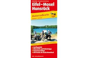 Eifel - Mosel - Hunsrück: Motorradkarte mit Ausflugszielen, Einkehr- & Freizeittipps und Tourenvorschlägen, wetterfest, reissfest, abwischbar, GPS-genau. 1:200000 (Motorradkarte: MK)