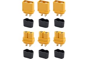 DOZYLIVE 3 Paia XT60H XT60 Spina Maschio e Femmina con Alloggiamento, Connettori XT60 XT60H Proiettile, XT60 XT60H Connettore Dispositivo di Sostituzione, XT60H Adattatore per Batteria Lipo RC