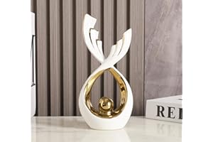 ODMYZG Ceramic Modern Statue,Home Decoration sculpture,Creative Home Ornaments, Modern Home Decoration Gift Office Living Room Decoration Collection Souvenir,Gift.